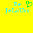 Yellow background with cyan text 'Be JeLoUss' and a green pixelated heart symbol above the text on the left side.