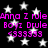 Black background with white stars and repeated pink text reading "Anna Z rule Boyz Drule <33333" in two