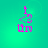A green gradient background with four identical pixelated icons arranged in a , each displaying pink and purple text elements