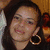 four pixelated images showing a woman with long dark hair and large hoop earrings in different poses, one child partially visible on the right