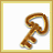 A four- displays a golden key icon with heart-shaped top; text appears sequentially
