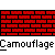 Animated sequence of a white spherical object moving across a red brick wall background with repeated text below.