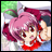 Pixelated anime-style buddy icon featuring a character with pink hair and red eyes on the left, paired with "Anime IM" text on a black background on the right.