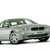 Pixelated side view of a light gray sedan with dark green roof, visible front wheel, and black grille on white background.