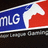 A pixelated image shows a blue and red logo with partial text "MLG" on the left, transitioning to black-and-white text elements including "eo gar" and symbols like "≡" and "WEE" on the right.