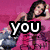 A four- shows a woman in different poses with overlaid text reading 'you', 'are', and 'gay'