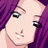 Pixelated anime-style buddy icon featuring a character with purple hair and silver eyes on the left, next to black background with white text "Anime IM" above smaller cursive "com" on the right.