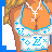 Pixelated cartoon character in bikini with text variations and ice cream cone props, animated sequence showing text changes and prop variations.