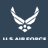 Static pixelated icon featuring a white U.S. Air Force symbol on dark blue background with partially obscured text below.