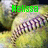 A baseball with green text overlays reading 'Melissa', '#11', and 'Catcher' on a yellowish background.