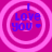 Four identical circular icons arranged in a , each displaying 'I LOVE YOU' text with a heart symbol on a pink background
