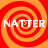 Four identical orange-red spiral patterns arranged in a with white text "NATTER" overlaid on each quadrant