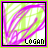 Animated icon with green and purple scribbles, black border, and 'LOGAN' text at bottom left.