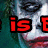 A pixelated image of a character with white face paint, dark eye makeup, and red lips appears in two adjacent ; the left shows 'is' text while the right shows 'are str'