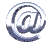 metallic @ symbols in various 3D orientations and partial views on a gray background