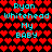 Pixelated icon with red heart pattern background and cyan text reading "Ryon Whitehead My BABY" in two identical vertical sections.