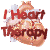 A static image of a stylized anatomical heart with 'I Heart Therapy' text overlay in red and brown tones.