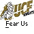 A static contact sheet of a buddy icon featuring UCF branding with text elements and a mascot, displayed on a gray background.