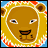 Pixelated lion face with golden mane, blue background, and red-orange border accents.