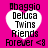 A static image with four identical heart-shaped icons on a bright pink background, each containing text and a symbol.