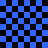 Blue and black checkered pattern with a overlay that shifts position across frames