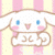 A pixelated character with blue eyes and pink cheeks appears in multiple states: static, star-shaped outline, and text banner background.