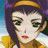 A pixelated anime-style character with purple hair and green eyes appears on the left side of a contact sheet, while the right side displays text reading "Anime IM" above a stylized signature.