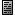 A static grayscale icon with black rectangular bars arranged in a vertical pattern on a light gray gradient background, framed by solid black borders.