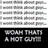 A static pixelated image showing a grid of small icons above bold text reading "WASH THAT A HOT GUY" on a black background.