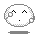 Four pixelated white circular faces with closed eyes and small black dots for mouths, each in a different pose with varying gray square elements on their sides.