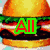 six food-themed images with overlaid text reading 'All Boys Want Your Food!!' in various colors and fonts