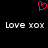 A static pixel art image with a pink heart symbol above two identical text phrases on black background.