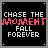 A 6-frame animated contact sheet of a pixel art buddy icon with text "CHASE THE MOMENT FALL FOREVER" on black background, showing red and white color cycling in the word "MOMENT" across frames.
