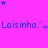 A vibrant pink background with repeated blue text "Lais inha..." and scattered blue and purple stars in a pixelated style.