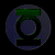 Two circular icons side-by-side: left icon is dark blue with green accents, right icon has a glowing central light.