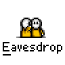 Animated contact sheet of a pixel art character in yellow outfit with white face, showing sequential frames from full-body to tiny silhouette with speech bubbles.