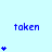 Blue text 'taken' appears above blue star icons on a light blue background, with varying numbers of stars per
