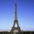 A four-quadrant image with Eiffel Tower on blue sky, red with cyan text reading 'i see london' and 'i see france...', and a gray