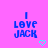 Pixelated blue text on pink background with cyan heart symbol below.