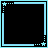 A 5x5 contact sheet of animated frames showing a pixelated cyan