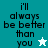 Pixelated text 'i'll always be better than you' on teal and white backgrounds with star symbols, one frame showing a white star, another a teal star.
