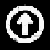 Four circular icons with white borders display upward-pointing arrows in different colors against a black background.