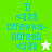 Pixelated text and symbols on green, white, and light green backgrounds with star icons in two variations.
