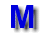 Blue capital M with white outline and shadow on gray background, transitioning through multiple distorted states including fragmented, blurred, and abstracted forms.
