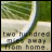 A static image shows a slice of lime with text reading 'two hundred miles away from home.'