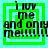 Four identical green square icons with cyan borders display the text 'i luv me and only me!!!!!!' in black pixelated font, arranged in a on a cyan background