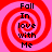 Four identical display red and pink spiral patterns with black text reading "Fall In Love with Me" on a pink background