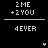 Pixelated text-based animation cycles through 'ZME + ZYOU' and '4EVER' with pink heart accents on black background, transitioning from full phrases to fragmented forms.