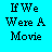 nine identical text-based icons on a cyan background, each displaying "If We Were A Movie" in black pixelated font with red accents on specific letters
