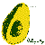 A static image featuring a yellow avocado slice, green text, and red-yellow arrow graphics with partial text.